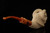 Ram Block Meerschaum Pipe by I. Baglan with custom case 13643