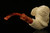 Devil Block Meerschaum Pipe Carved by I. Baglan with CASE 11001