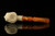 Floral Skull Block Meerschaum Pipe with custom case M1418