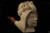 Cleopatra Hand Carved Block Meerschaum Smoking Pipe in a fitted CASE 4724 pipa