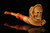 Grim Reaper Block Meerschaum Pipe with custom case M1487