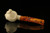 Skull with Snake Block Meerschaum Pipe with custom case M1488