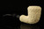 srv Premium Deluxe Carved Meerschaum Pipe with fitted case 14843