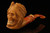 Zeus Skull Block Meerschaum Pipe with custom case M1613