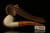 Lattice Bent Billiard Block Meerschaum Pipe with fitted case M1642