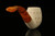 Lattice Bent Billiard Block Meerschaum Pipe with fitted case M1642