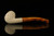 Lattice Bent Billiard Block Meerschaum Pipe with fitted case M1642