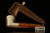 Self Sitter Dublin Block Meerschaum Pipe with fitted case M1658