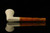 Self Sitter Dublin Block Meerschaum Pipe with fitted case M1658
