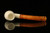 Bent Billiard Block Meerschaum Pipe with fitted case M1667
