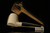 srv Premium - Lattice Poker - Block Meerschaum Pipe with case M1799