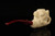 srv - Jungle in Claw Block Meerschaum Pipe with custom case 15135