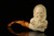 Grim Reaper and Skulls Block Meerschaum Pipe with fitted case M2069