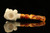 Grim Reaper and Skulls Block Meerschaum Pipe with fitted case M2069