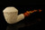 srv - Floral Craved Dublin Block Meerschaum Pipe with custom case 15139