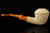 srv - Floral Craved Dublin Block Meerschaum Pipe with custom case 15139