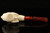 srv - Skull in Claw Block Meerschaum Pipe with custom case 15136