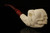 srv - Skull in Claw Block Meerschaum Pipe with custom case 15136