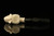 Bison Hand Carved Block Meerschaum Pipe with fitted case M2095