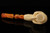 srv - Carved Eagle's Claw Block Meerschaum Pipe with custom case 15148