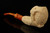 srv - Carved Eagle's Claw Block Meerschaum Pipe with custom case 15148