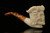 srv - Devil Skull Block Meerschaum Pipe with custom case M2179