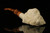 srv - Santa Smoking A Pipe  Self Sitter Block Meerschaum Pipe with fitted case M2184