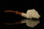 srv - Santa Smoking A Pipe  Self Sitter Block Meerschaum Pipe with fitted case M2184