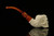 srv - Floral Skull Block Meerschaum Pipe with custom case M2208