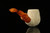 srv - Autograph Series Carved Bent Billiard Block Meerschaum Pipe with case M2245