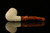 srv - Autograph Series Carved Bent Billiard Block Meerschaum Pipe with case M2245