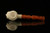 srv - Floral Skull Block Meerschaum Pipe with custom case M2248