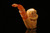 srv - Skull with Hat Block Meerschaum Pipe with fitted case M2266