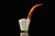 srv - Self Sitter Block Meerschaum Pipe with fitted case M2269
