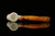 srv - Self Sitter Block Meerschaum Pipe with fitted case M2269