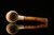 srv - Lattice Self Sitter Block Meerschaum Pipe with fitted case M2317