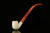 srv - Bent Billiard Churchwarden Block Meerschaum Pipe with fitted case M2324