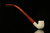 srv - Bent Billiard Churchwarden Block Meerschaum Pipe with fitted case M2324