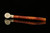 srv - Bent Billiard Churchwarden Block Meerschaum Pipe with fitted case M2324