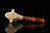 srv - Viking Skull Block Meerschaum Pipe with custom case M2343