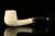 srv - Autograph Series Bent Billiard Block Meerschaum Pipe by Kenan with case M2392
