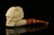 srv - Winged Skull Block Meerschaum Pipe with custom case M2413