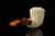 srv - Autograph Series Carved Dublin Block Meerschaum Pipe with fitted case M2497
