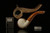 srv - Lattice Rhodesian Block Meerschaum Pipe with fitted case M2580