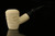 srv Premium - Carved Cherrywood -Block Meerschaum Pipe with custom case M2594