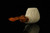srv - Freemasonry Block Meerschaum Pipe with fitted case M2618