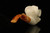 srv - Ram Block Meerschaum Pipe with custom case M2628