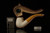 srv - Lattice Bent Billiard Block Meerschaum Pipe with fitted case M2695