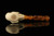 srv - Skull in Claw Block Meerschaum Pipe with fitted case M2739