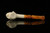 Skull on Hand Block Meerschaum Pipe with pouch M2845